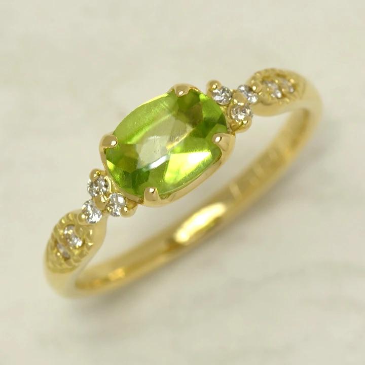 umu -アム- FINE JEWELRY STUIDIOペリドット ダイヤモンド リング 「amanza」rg1026_kanban2.jpg