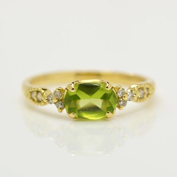 umu -アム- FINE JEWELRY STUIDIOペリドット ダイヤモンド リング 「amanza」rg1026_m.jpg