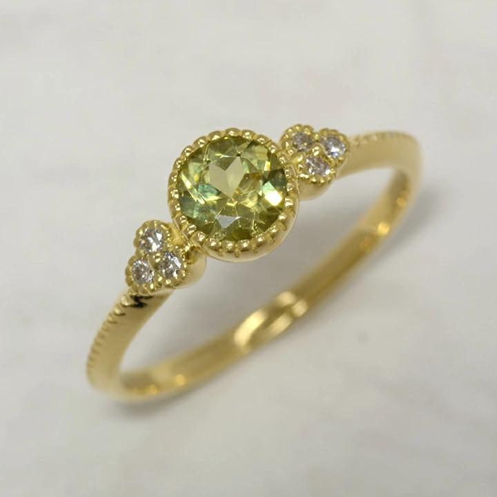 umu -アム- FINE JEWELRY STUIDIOマリガーネット ダイヤモンド リング 「tazzina」rg1028_kanban2.jpg