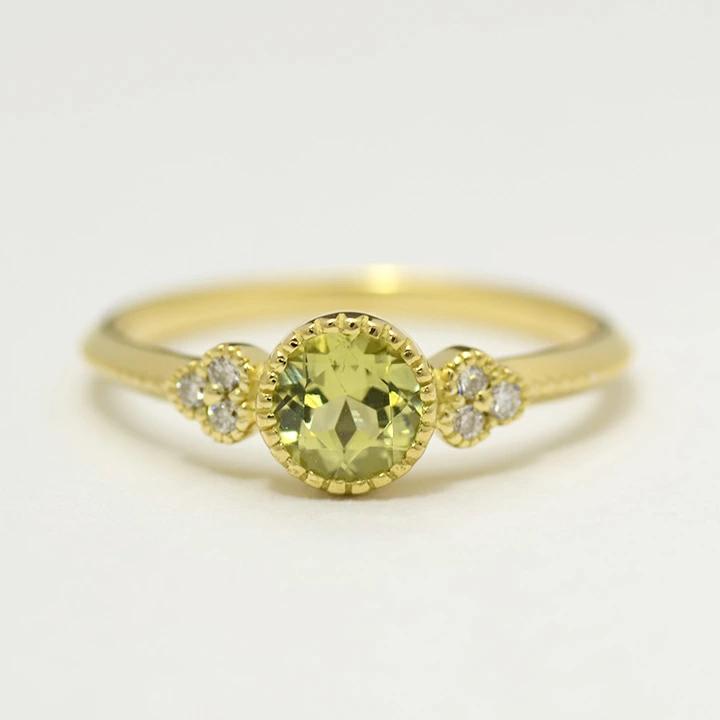 umu -アム- FINE JEWELRY STUIDIOマリガーネット ダイヤモンド リング 「tazzina」rg1028_m.jpg