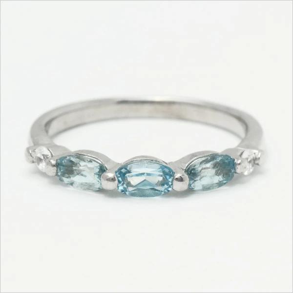 umu -アム- FINE JEWELRY STUIDIOブルートパーズ キュービックジルコニア リング 「uberta」rg1031_m.jpg