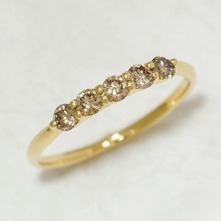 umu -アム- FINE JEWELRY STUIDIOブラウンダイヤモンド 0.3ct リング 「clarita」rg1039_kanban2.jpg