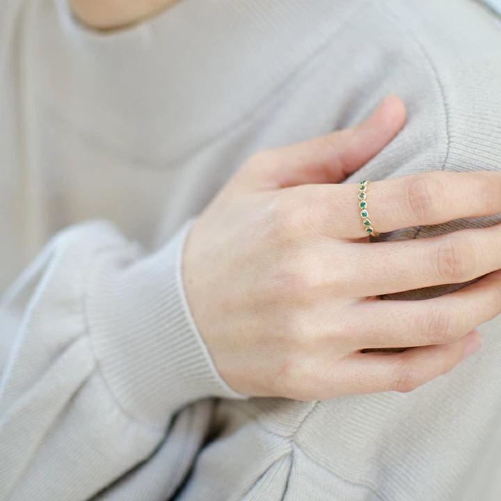 umu -アム- FINE JEWELRY STUIDIO再結晶エメラルド リング 「ponte」rg1040_i3.jpg