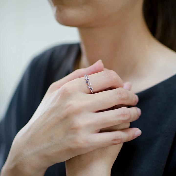 umu -アム- FINE JEWELRY STUIDIOブラックダイヤモンド ダイヤ リング 「stellato」rg1043_i2.jpg