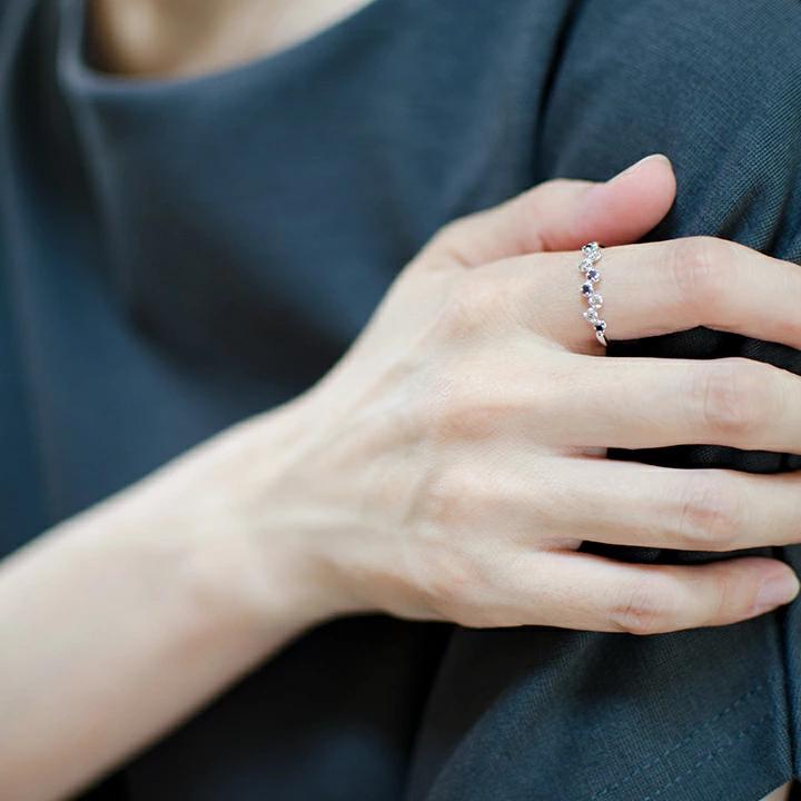 umu -アム- FINE JEWELRY STUIDIOブラックダイヤモンド ダイヤ リング 「stellato」rg1043_i3.jpg