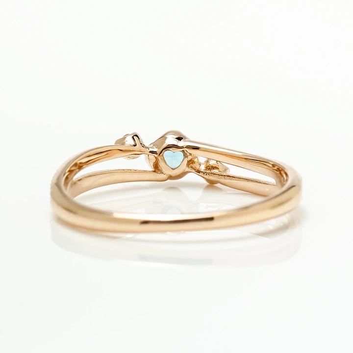 umu -アム- FINE JEWELRY STUIDIOサンタマリアアクアマリン ダイヤモンド リング 「cresta」rg1049_u.jpg