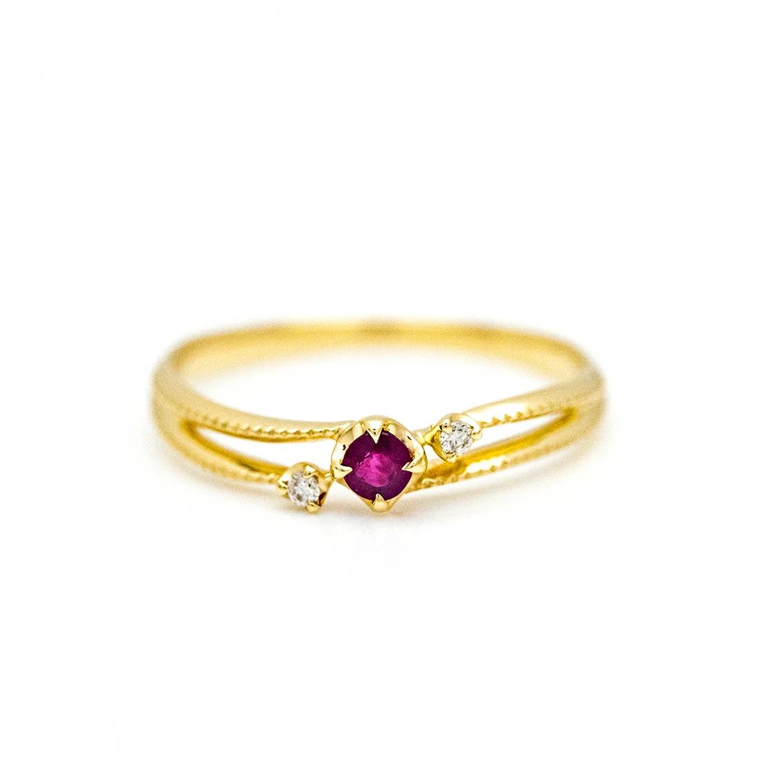 umu -アム- FINE JEWELRY STUIDIOルビー ダイヤモンド リング 「cresta」rg1050_m.jpg