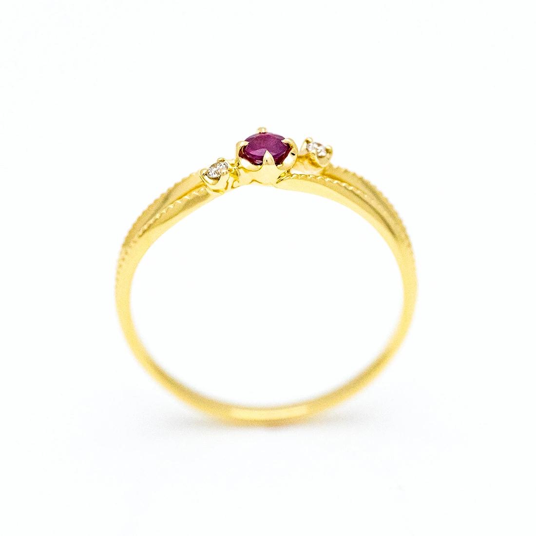 umu -アム- FINE JEWELRY STUIDIOルビー ダイヤモンド リング 「cresta」rg1050_s.jpg