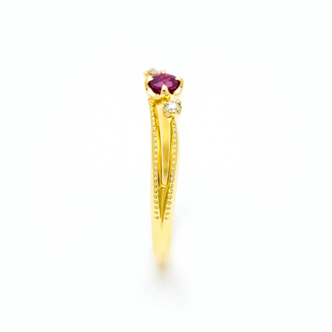 umu -アム- FINE JEWELRY STUIDIOルビー ダイヤモンド リング 「cresta」rg1050_y.jpg