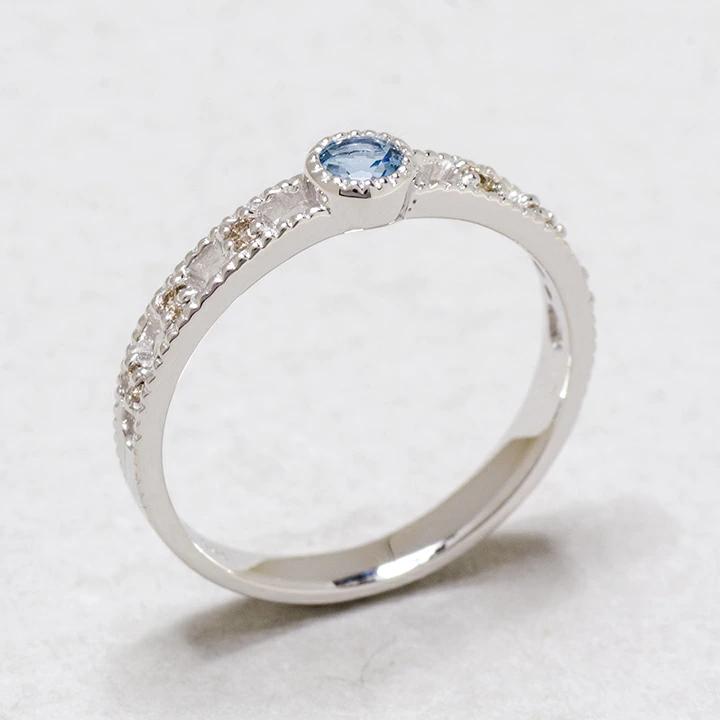 umu -アム- FINE JEWELRY STUIDIOサンタマリアアクアマリン ダイヤ リング 「delicatura」rg1054_kanban2.jpg