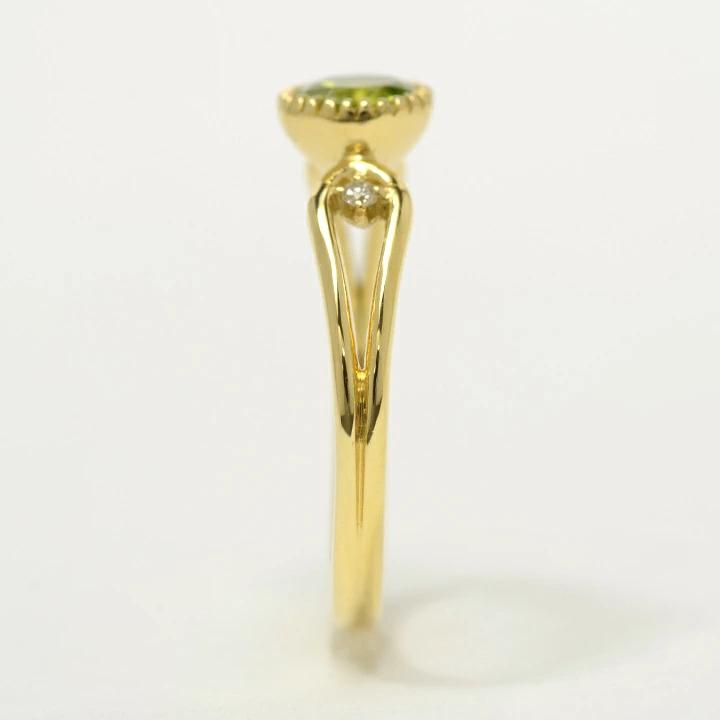 umu -アム- FINE JEWELRY STUIDIOペリドット ダイヤモンド リング 「amica」rg1059_y.jpg
