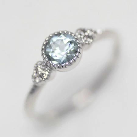 umu -アム- FINE JEWELRY STUIDIOアクアマリン ダイヤモンド リング 「tazzina」rg1061_kanban2.jpg
