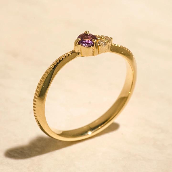 umu -アム- FINE JEWELRY STUIDIOカラーチェンジガーネット ダイヤモンド リング 「leggiadro」rg1064_kanban2.jpg