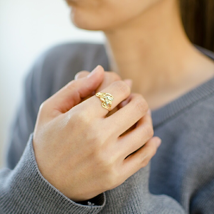 umu -アム- FINE JEWELRY STUIDIOリーフモチーフ リング 「chioma」rg1067_i2.jpg