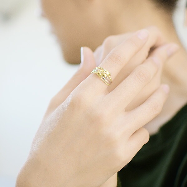 umu -アム- FINE JEWELRY STUIDIOリーフ リング 「cotile」rg1068_i3.jpg