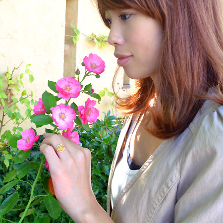 umu -アム- FINE JEWELRY STUIDIOK18 バースストーン ローズ リング 「la vie en rose」rg1069_3.jpg