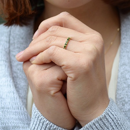 umu -アム- FINE JEWELRY STUIDIOグリーントルマリン フルエタニティリングrg1079_3.jpg