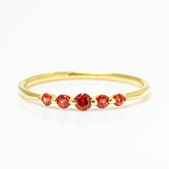umu -アム- FINE JEWELRY STUIDIOK18 オレンジサファイア リングrg1082_m.jpg