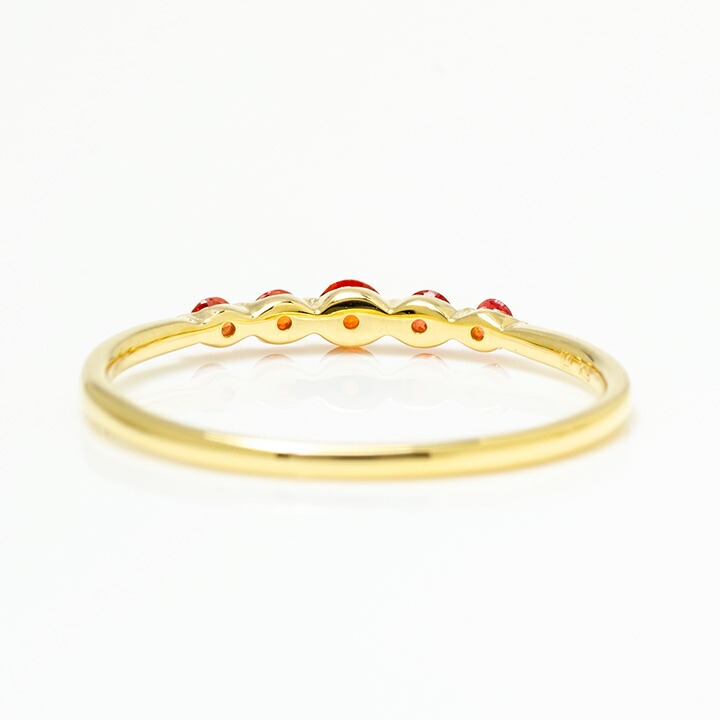 umu -アム- FINE JEWELRY STUIDIOK18 オレンジサファイア リングrg1082_u.jpg