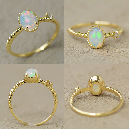 umu -アム- FINE JEWELRY STUIDIOK18 ライトオパール ダイヤモンド リング 「spaiato」rg1084_2.jpg