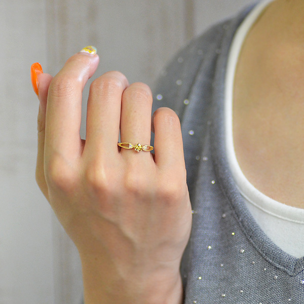 umu -アム- FINE JEWELRY STUIDIOK18 スフェーン ダイヤモンド リング 「rubacuori」rg1090_i2.jpg