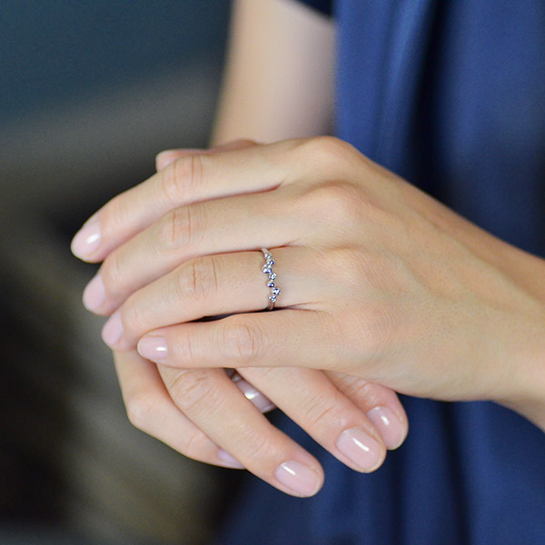 umu -アム- FINE JEWELRY STUIDIOK18 ダイヤモンド 0.08ct リング 「sizuku」rg1091_i2.jpg