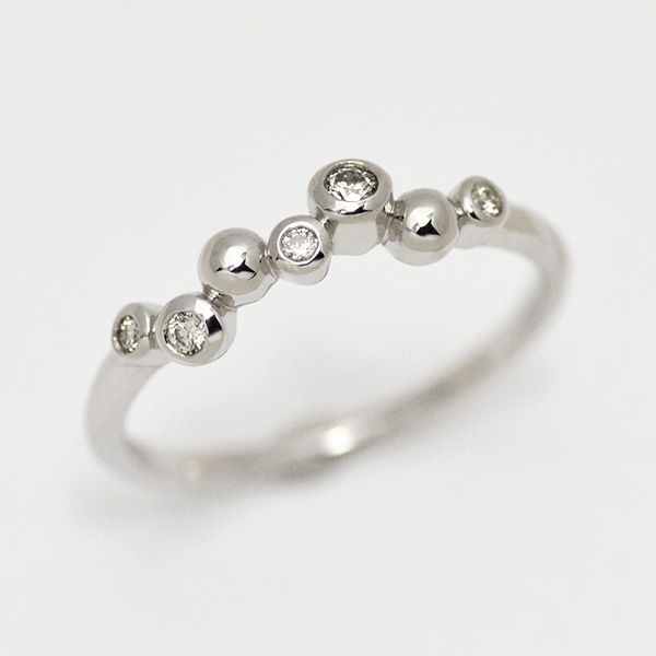 umu -アム- FINE JEWELRY STUIDIOK18 ダイヤモンド 0.08ct リング 「sizuku」rg1091_m.jpg