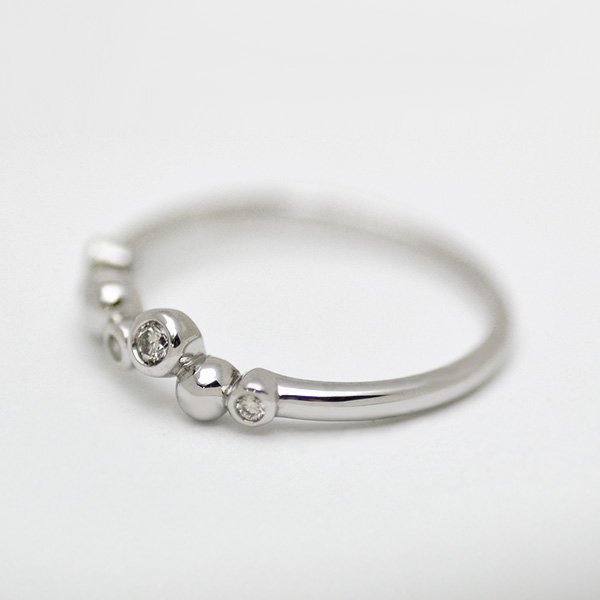 umu -アム- FINE JEWELRY STUIDIOK18 ダイヤモンド 0.08ct リング 「sizuku」rg1091_s.jpg