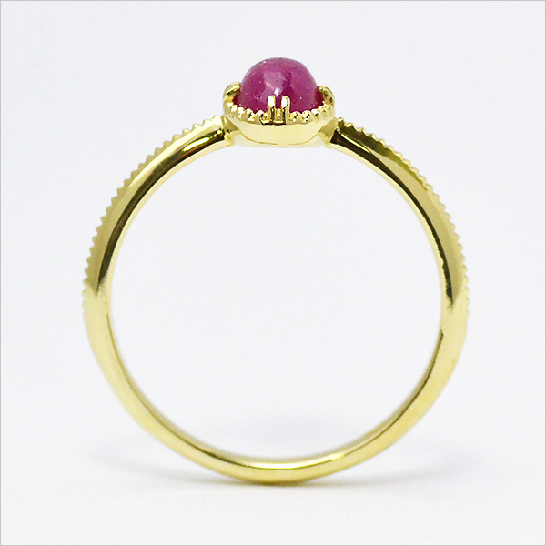umu -アム- FINE JEWELRY STUIDIOK10 カボション ルビー リングrg1094_s.jpg