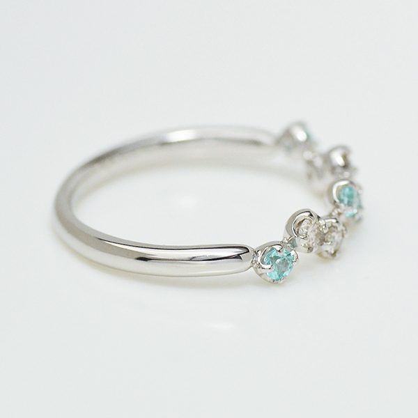 umu -アム- FINE JEWELRY STUIDIOPT900 パライバトルマリン ダイヤモンド リング 「stellato」rg1109_s.jpg