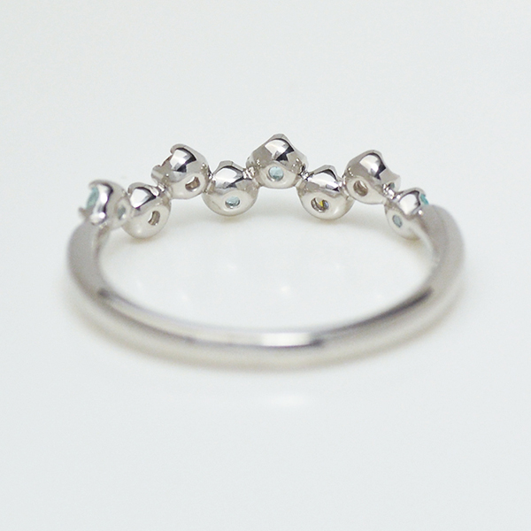 umu -アム- FINE JEWELRY STUIDIOPT900 パライバトルマリン ダイヤモンド リング 「stellato」rg1109_u.jpg