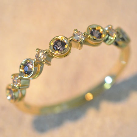 umu -アム- FINE JEWELRY STUIDIOK18 カラーチェンジガーネット ダイヤモンド リングrg1116_kanban2.jpg