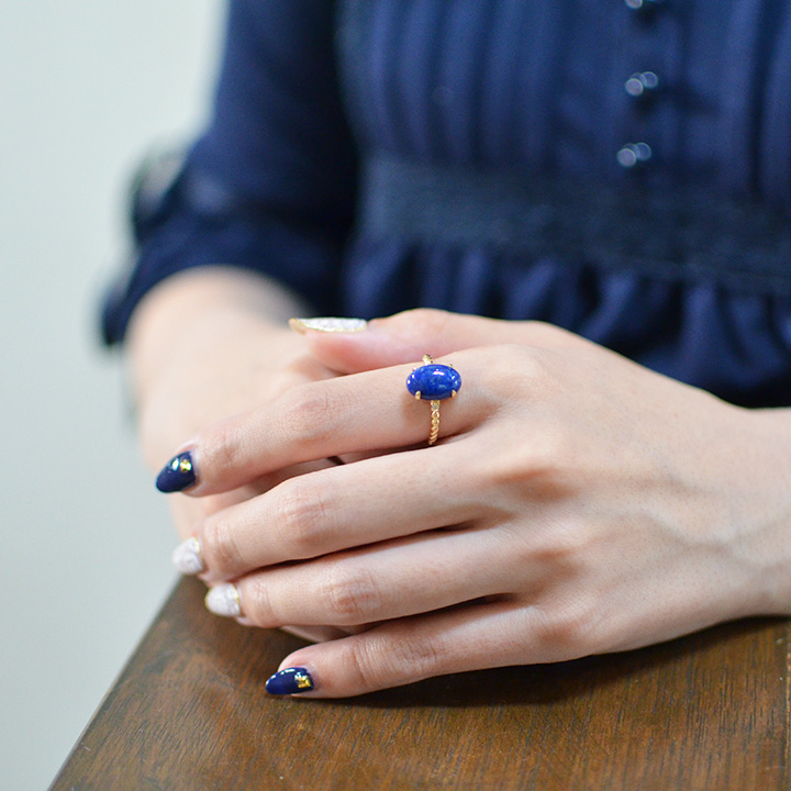 umu -アム- FINE JEWELRY STUIDIOラピスラズリ ダイヤモンド リング 「aragosta」rg1125_9.jpg