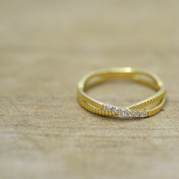 umu -アム- FINE JEWELRY STUIDIOK18 ダイヤモンド 0.07ct リング 「Infinity」rg1127_2.jpg