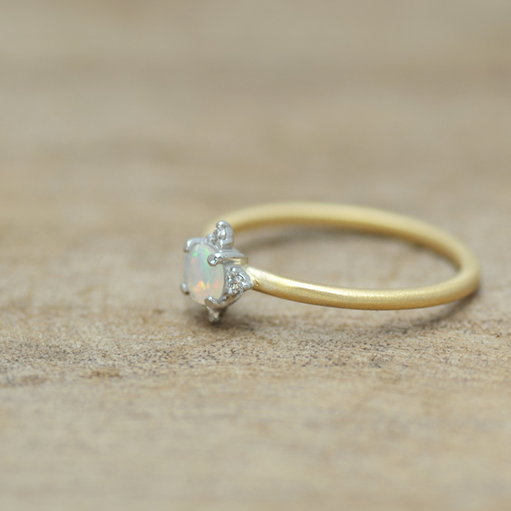 umu -アム- FINE JEWELRY STUIDIOK18/PT900 オパール ダイヤモンド リング 「Etoile」rg1135_3.jpg