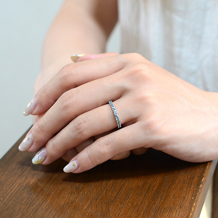 umu -アム- FINE JEWELRY STUIDIOブルージルコン フルエタニティリングrg1140_8.jpg