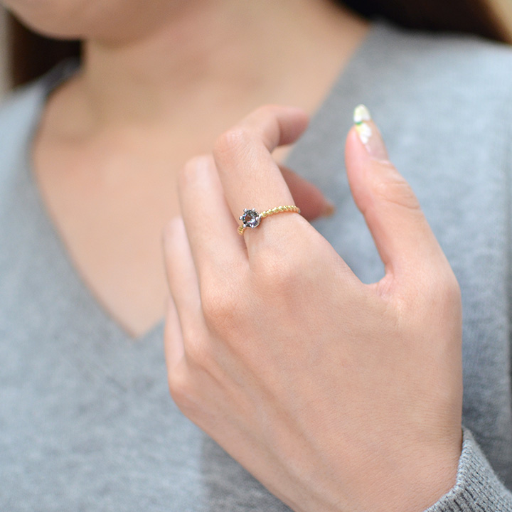 umu -アム- FINE JEWELRY STUIDIOK18/PT900 カラーチェンジガーネット コンビネーション リング 「reginetta」rg1150_8.jpg