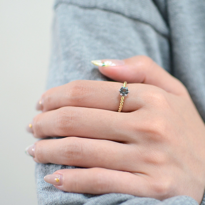 umu -アム- FINE JEWELRY STUIDIOK18/PT900 カラーチェンジガーネット コンビネーション リング 「reginetta」rg1150_9.jpg