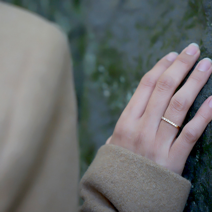 umu -アム- FINE JEWELRY STUIDIOK18 ダイヤモンド 0.18ct エタニティ リングrg1152_11.jpg