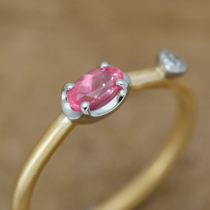 umu -アム- FINE JEWELRY STUIDIOロードクロサイト ダイヤモンド コンビネーション リングrg1156_6.jpg