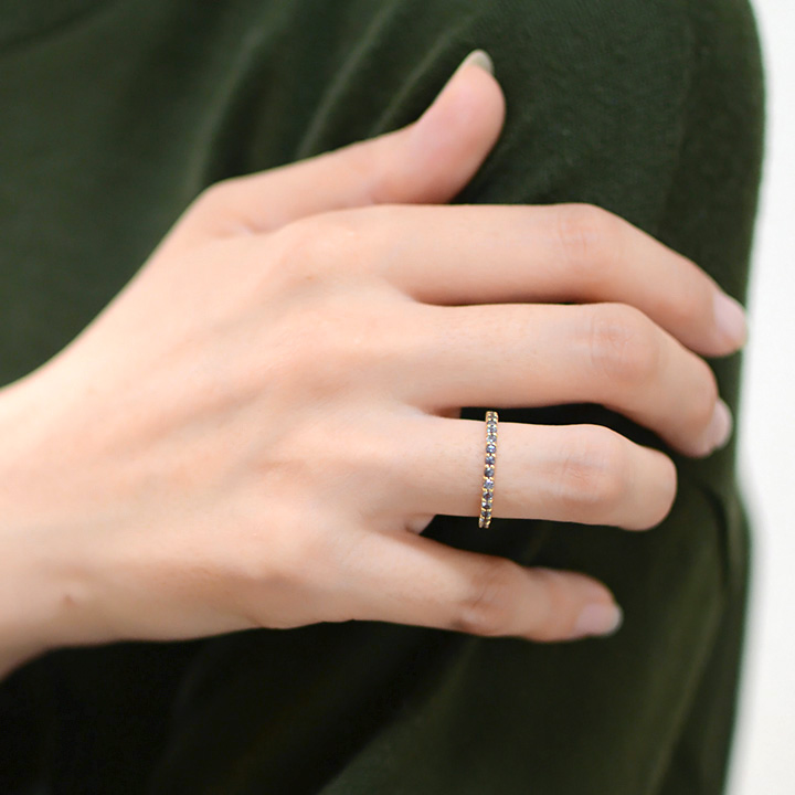 umu -アム- FINE JEWELRY STUIDIOK18 カラーチェンジガーネット エタニティリング「fila」rg1159_8.jpg