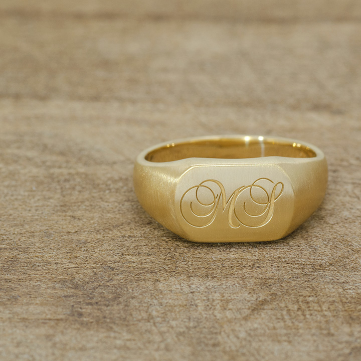 umu -アム- FINE JEWELRY STUIDIOK18 イニシャル シグネット リングrg1162_2.jpg