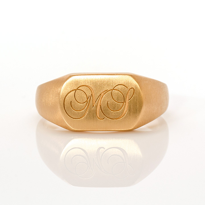 umu -アム- FINE JEWELRY STUIDIOK18 イニシャル シグネット リングrg1162_pg.jpg