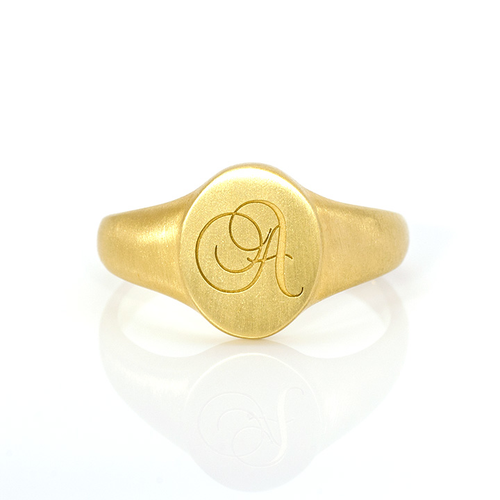 umu -アム- FINE JEWELRY STUIDIOK18 イニシャル シグネット リングrg1163_yg.jpg