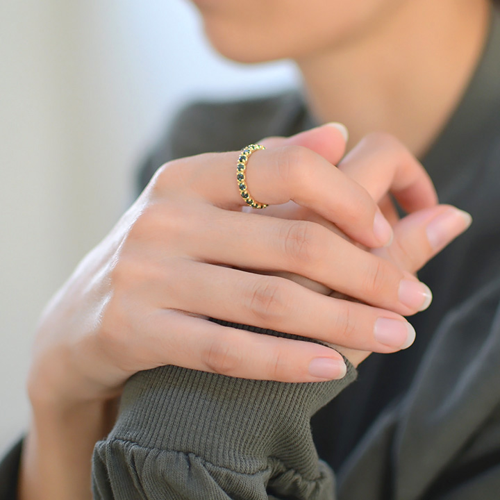 umu -アム- FINE JEWELRY STUIDIOK18 カラーチェンジガーネット フルエタニティリングrg1166_7.jpg