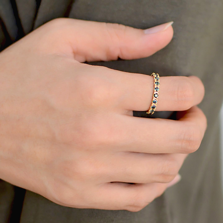 umu -アム- FINE JEWELRY STUIDIOK18 カラーチェンジガーネット フルエタニティリングrg1166_9.jpg