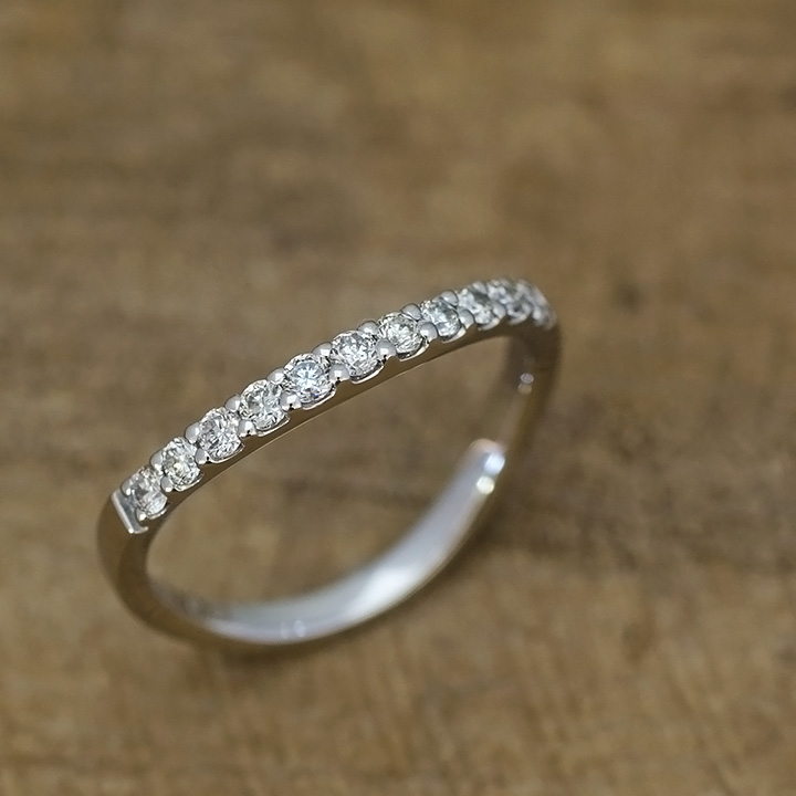 umu -アム- FINE JEWELRY STUIDIOダイヤモンド 0.15ct カーブ エタニティ リングrg1169_1.jpg