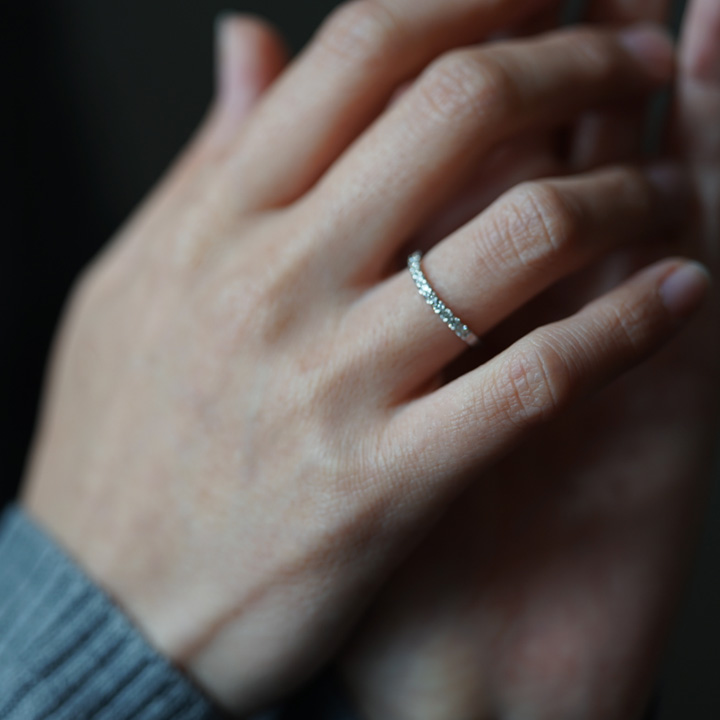 umu -アム- FINE JEWELRY STUIDIOダイヤモンド 0.15ct カーブ エタニティ リングrg1169_12.jpg