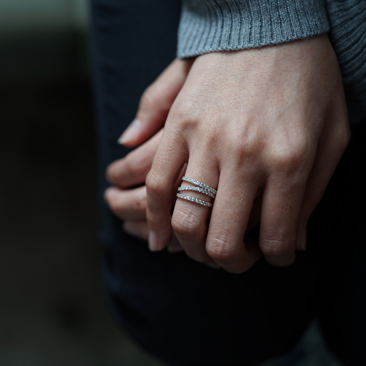 umu -アム- FINE JEWELRY STUIDIOダイヤモンド 0.15ct カーブ エタニティ リングrg1169_17.jpg