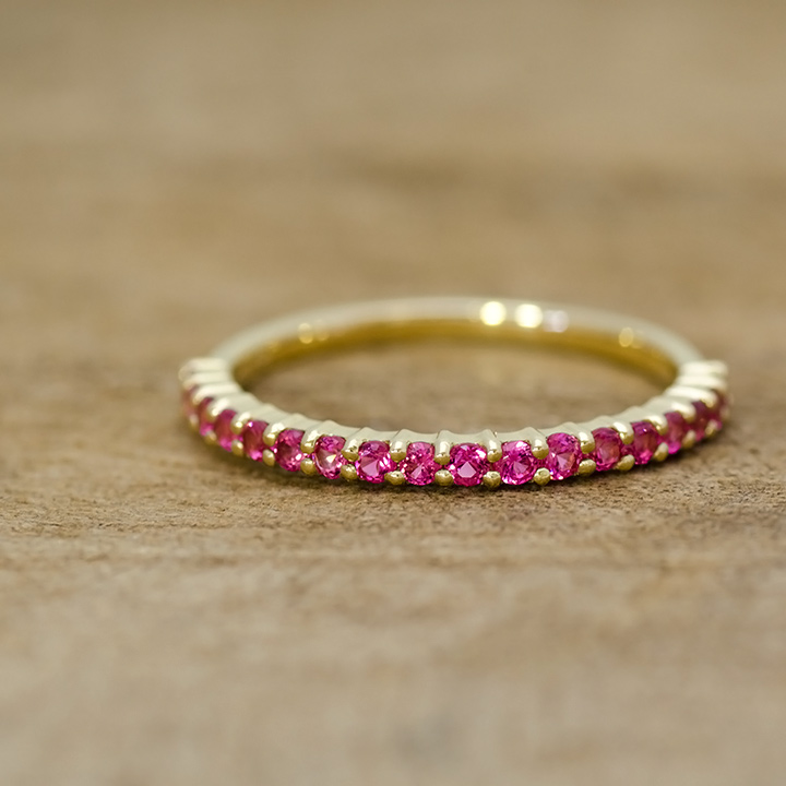 umu -アム- FINE JEWELRY STUIDIOK18 ピンクスピネル エタニティリング 「fila」rg1171_3.jpg